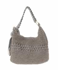 ZM5GE08060 al'aise modulation(アレーズモジュレーション) ペーパーメッシュワンショルダーバッグ グレー