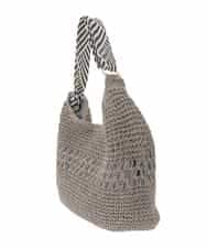 ZM5GE08060 al'aise modulation(アレーズモジュレーション) ペーパーメッシュワンショルダーバッグ グレー