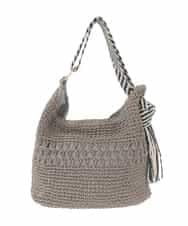 ZM5GE08060 al'aise modulation(アレーズモジュレーション) ペーパーメッシュワンショルダーバッグ グレー