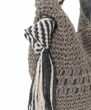 ZM5GE08060 al'aise modulation(アレーズモジュレーション) ペーパーメッシュワンショルダーバッグ グレー