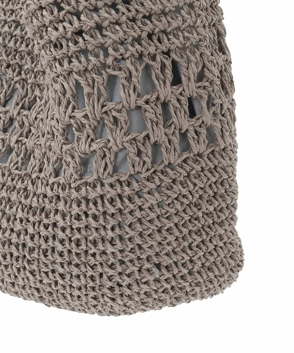 ZM5GE08060 al'aise modulation(アレーズモジュレーション) ペーパーメッシュワンショルダーバッグ グレー