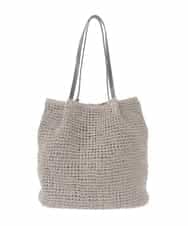 ZM5GE09089 al'aise modulation(アレーズモジュレーション) タッセルアクセントかごバッグ グレー