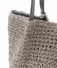 ZM5GE09089 al'aise modulation(アレーズモジュレーション) タッセルアクセントかごバッグ グレー