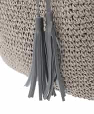 ZM5GE09089 al'aise modulation(アレーズモジュレーション) タッセルアクセントかごバッグ グレー