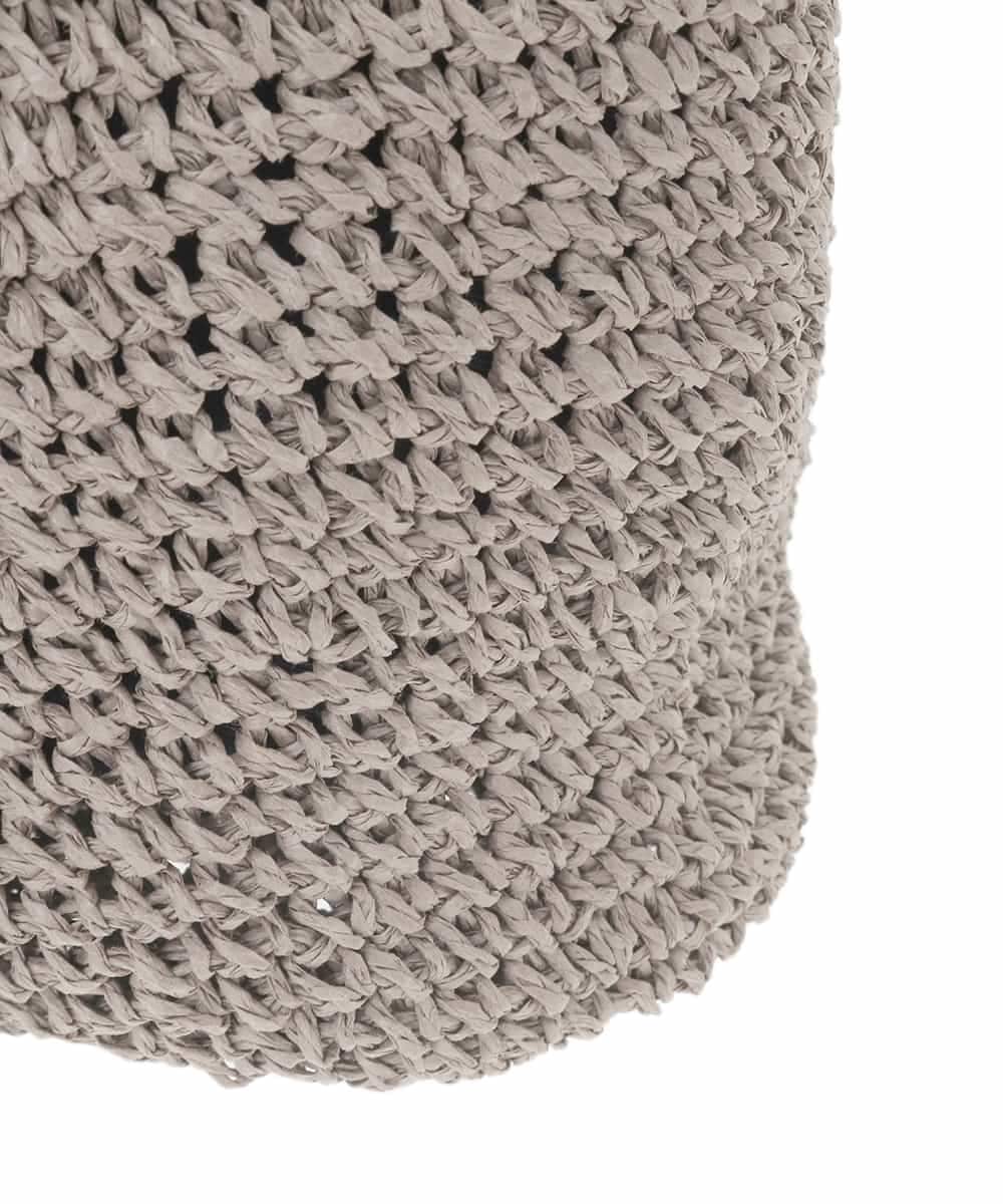 ZM5GE09089 al'aise modulation(アレーズモジュレーション) タッセルアクセントかごバッグ グレー