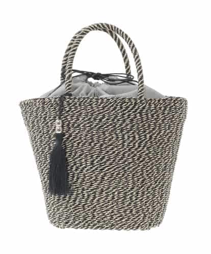 ZM5GE12060 al'aise modulation タッセルポイント巾着かごトート