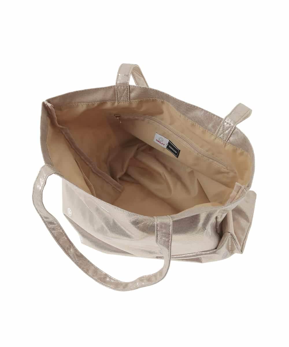 ZM5GE13050 al'aise modulation(アレーズモジュレーション) スマイリーメタルスクエアトート ゴールド