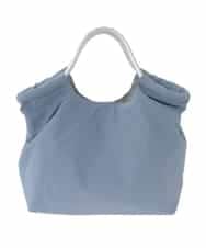 ZM5GE21050 al'aise modulation(アレーズモジュレーション) 【2WAY】スター刺繍トートバッグ ライトブルー