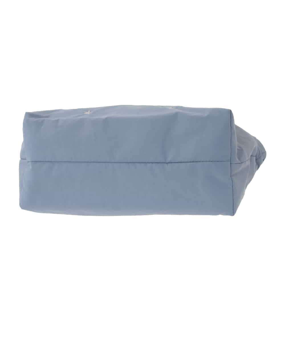 ZM5GE21050 al'aise modulation(アレーズモジュレーション) 【2WAY】スター刺繍トートバッグ ライトブルー