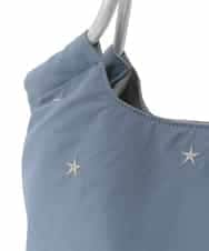 ZM5GE21050 al'aise modulation(アレーズモジュレーション) 【2WAY】スター刺繍トートバッグ ライトブルー