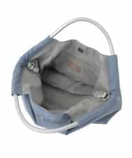 ZM5GE21050 al'aise modulation(アレーズモジュレーション) 【2WAY】スター刺繍トートバッグ ライトブルー