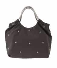 ZM5GE21050 al'aise modulation(アレーズモジュレーション) 【2WAY】スター刺繍トートバッグ ブラック