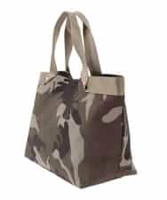 ZM5GE28049 al'aise modulation(アレーズモジュレーション) カモフラージュテープハンドルトートバッグ カーキ