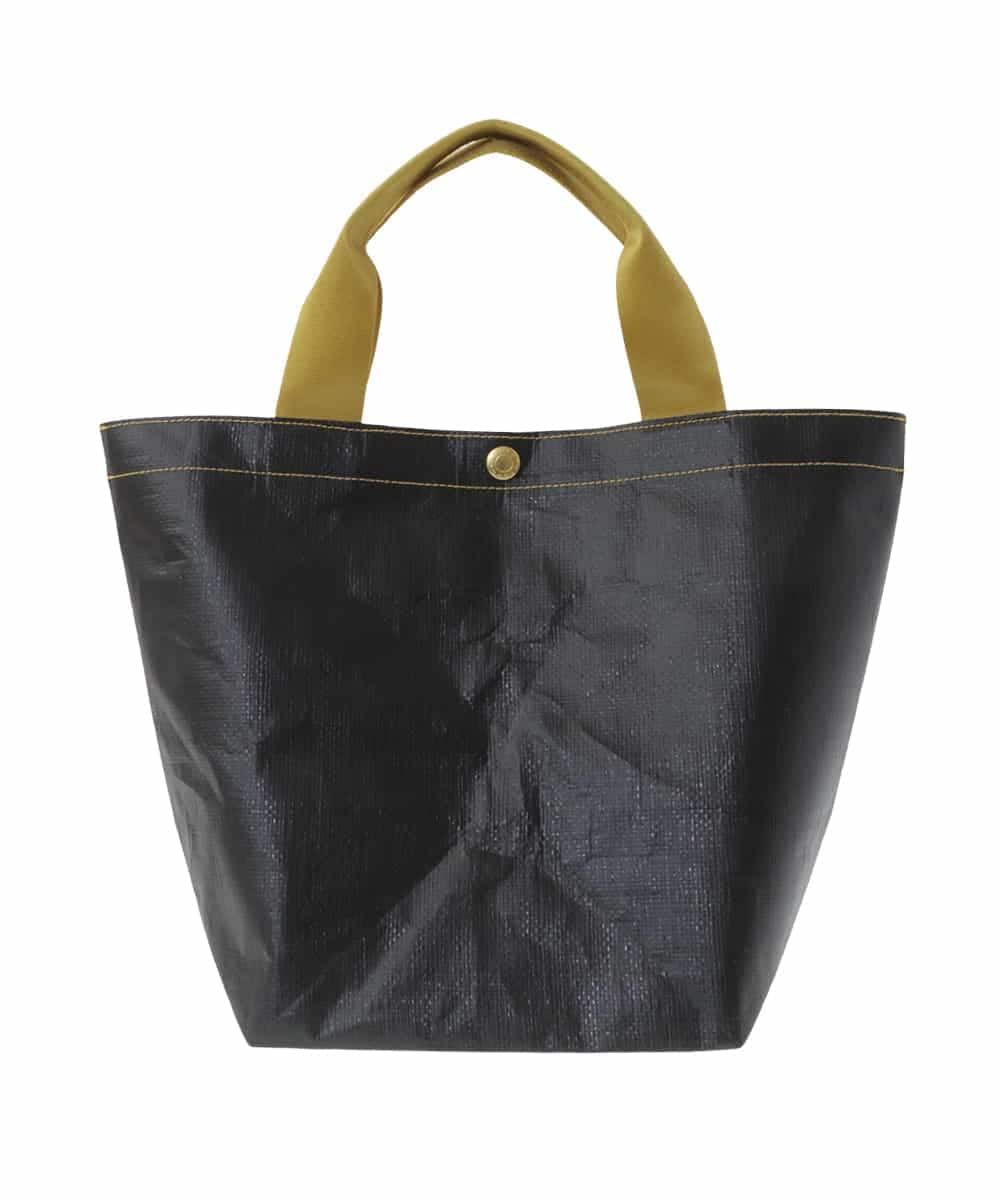 ZM5GT13043 al'aise modulation(アレーズモジュレーション) 【日本製】配色ブラックトートバッグ マスタード