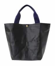 ZM5GT13043 al'aise modulation(アレーズモジュレーション) 【日本製】配色ブラックトートバッグ ネイビー