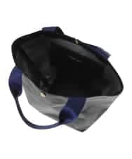 ZM5GT13043 al'aise modulation(アレーズモジュレーション) 【日本製】配色ブラックトートバッグ ネイビー