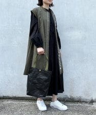 ZM5GT15042 al'aise modulation(アレーズモジュレーション) 【日本製】スリムトートバッグ カーキ