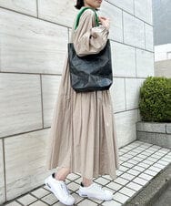 ZM5GT15042 al'aise modulation(アレーズモジュレーション) 【日本製】スリムトートバッグ グリーン