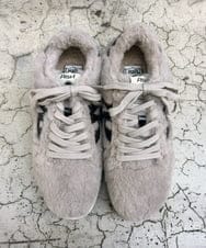 ZM6AE02330 al'aise modulation(アレーズモジュレーション) ファーデザインローカットスニーカー ブラック