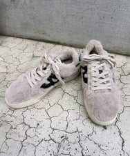 ZM6AE02330 al'aise modulation(アレーズモジュレーション) ファーデザインローカットスニーカー ブラック