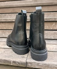 ZM6AE03208 al'aise modulation(アレーズモジュレーション) レースアップレザーブーツ ブラック