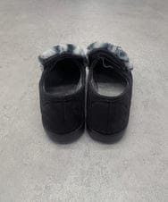 ZM6AE10100 al'aise modulation(アレーズモジュレーション) レオパードモノトーンファーデザインスリッポン ブラック