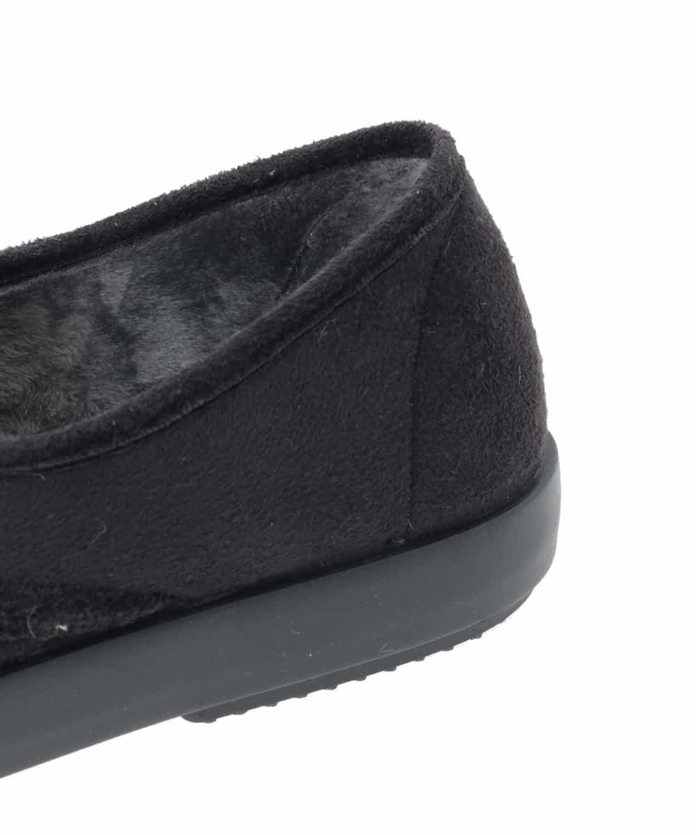 ZM6AE10100 al'aise modulation(アレーズモジュレーション) レオパードモノトーンファーデザインスリッポン ブラック