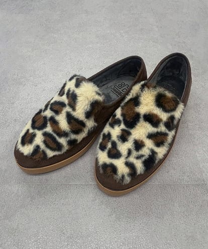 ZM6AE11100  レオパードファーデザインスリッポン