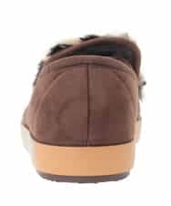 ZM6AE11100 al'aise modulation(アレーズモジュレーション) レオパードファーデザインスリッポン ブラウン