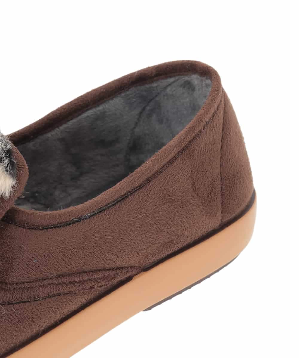 ZM6AE11100 al'aise modulation(アレーズモジュレーション) レオパードファーデザインスリッポン ブラウン