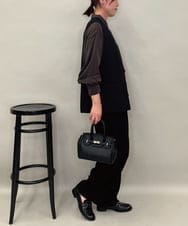 ZMBAE25128 al'aise modulation(アレーズモジュレーション) バックプリーツデザインブラウス ブラウン