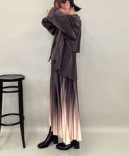 ZMBAE25128 al'aise modulation(アレーズモジュレーション) バックプリーツデザインブラウス ブラウン