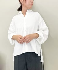 ZMBAE25128 al'aise modulation(アレーズモジュレーション) バックプリーツデザインブラウス ホワイト