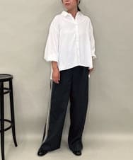 ZMBAE25128 al'aise modulation(アレーズモジュレーション) バックプリーツデザインブラウス ホワイト