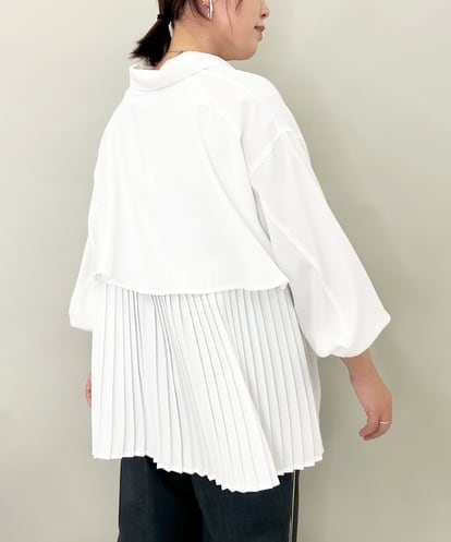 ZMBAE25128 al'aise modulation バックプリーツデザインブラウス