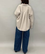 ZMBAE26150 al'aise modulation(アレーズモジュレーション) メルトンライクシャツジャケット アイボリー