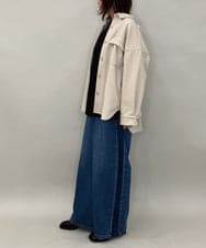 ZMBAE26150 al'aise modulation(アレーズモジュレーション) メルトンライクシャツジャケット アイボリー