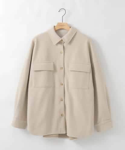 ZMBAE26150 al'aise modulation メルトンライクシャツジャケット