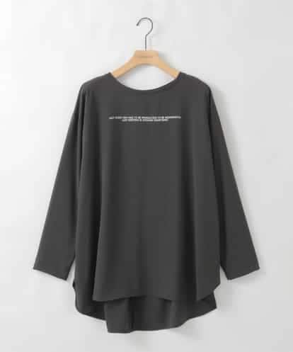 ZMBAE28120 al'aise modulation メッセージロゴTブラウス