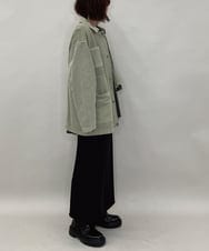 ZMBAE29170 al'aise modulation(アレーズモジュレーション) デニムライクオーバーシャツ カーキ