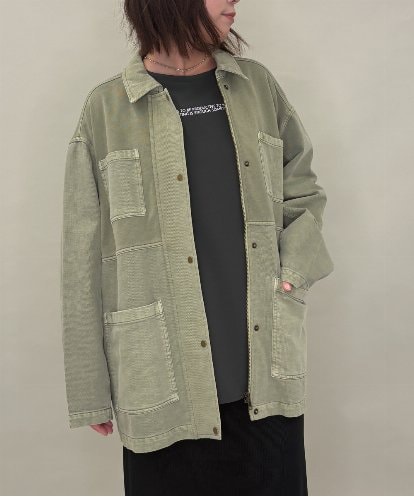 ZMBAE29170 al'aise modulation デニムライクオーバーシャツ