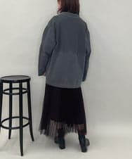 ZMBAE29170 al'aise modulation(アレーズモジュレーション) デニムライクオーバーシャツ ブラック