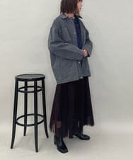 ZMBAE29170 al'aise modulation(アレーズモジュレーション) デニムライクオーバーシャツ ブラック