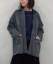 ZMBAE29170 al'aise modulation(アレーズモジュレーション) デニムライクオーバーシャツ ブラック