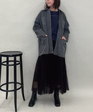 ZMBAE29170 al'aise modulation(アレーズモジュレーション) デニムライクオーバーシャツ ブラック