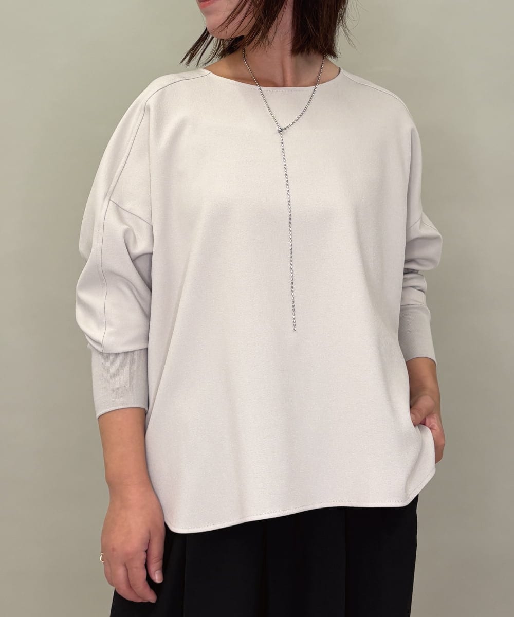 ZMBAE30130 al'aise modulation(アレーズモジュレーション) 【洗える】テールロングミニマムブラウス ベージュ