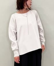 ZMBAE30130 al'aise modulation(アレーズモジュレーション) 【洗える】テールロングミニマムブラウス ベージュ