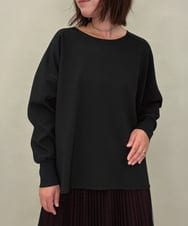 ZMBAE30130 al'aise modulation(アレーズモジュレーション) 【洗える】テールロングミニマムブラウス ブラック