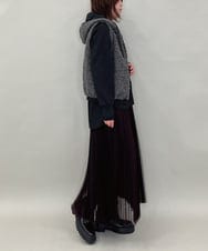 ZMBAE30130 al'aise modulation(アレーズモジュレーション) 【洗える】テールロングミニマムブラウス ブラック