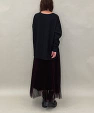 ZMBAE30130 al'aise modulation(アレーズモジュレーション) 【洗える】テールロングミニマムブラウス ブラック